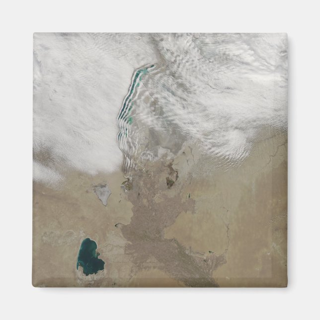 Distinkt linjer av moln magnet (Framsidan)