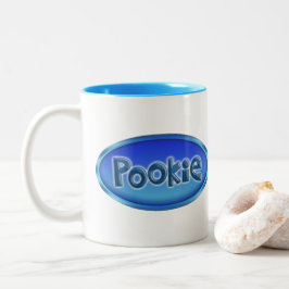 Distintivt "POOKIE" Två-Tonad Mugg