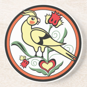 Distlefink Cockatiel Underlägg Sandsten