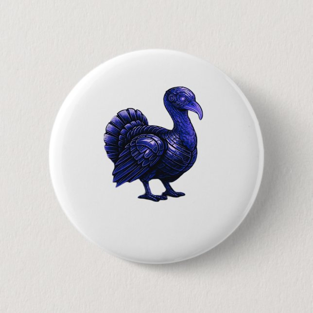 Distopisk Thanksgiving i Turkiet, klassiskt T-Shi Knapp (Framsida)