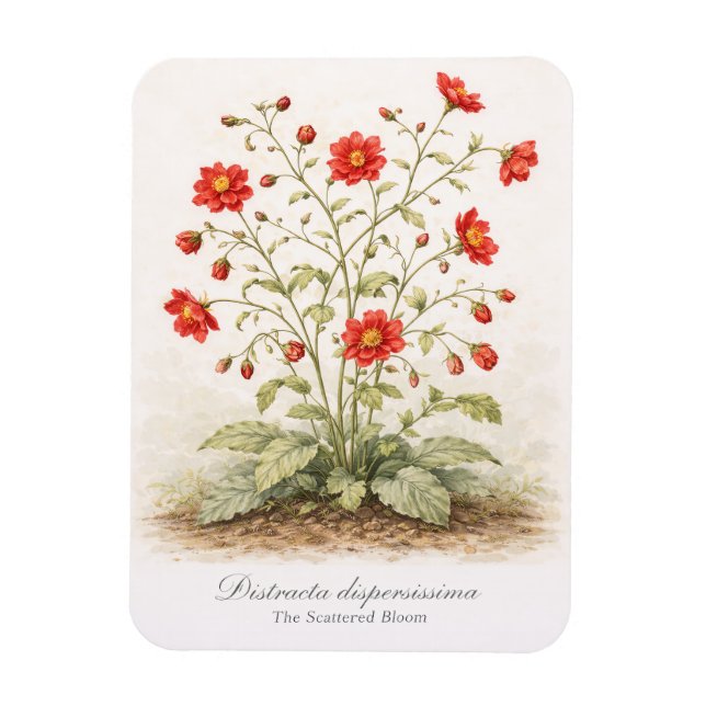 Distracta dispersissima - Den spridda blomningen Magnet (Vertikal)