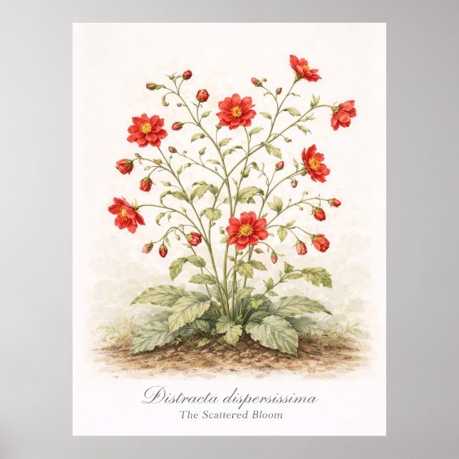 Distracta dispersissima - The Scattered Bloom Poster (Framsidan)