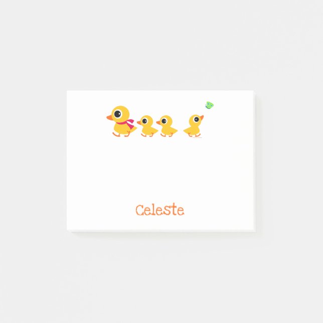 Distraherad Anka Personlig Post-it Block (Framsida)
