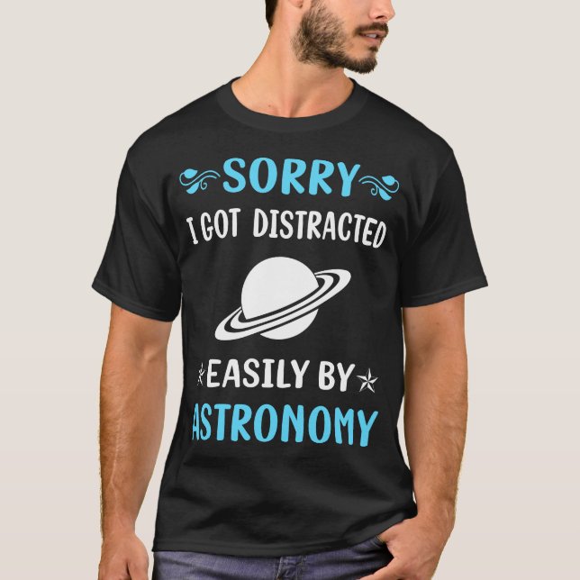 Distraherad astronomi t shirt (Framsida)