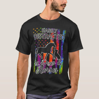 Distraherad av häst & hund  Häst  Ridsport  1 T Shirt