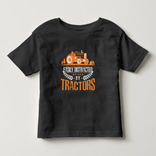 Distraherad av Tractor Farmer Funny Farming T Shirt