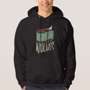 Distraherad av Varger Naturskog Hoodie