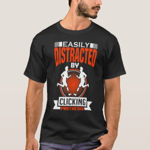 Distraherad enkelt genom att klicka på proteslockp t shirt