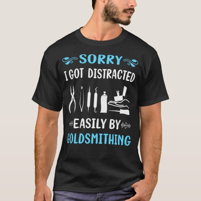 Distraherad Guldsmide Guldsmide T Shirt (Framsida)