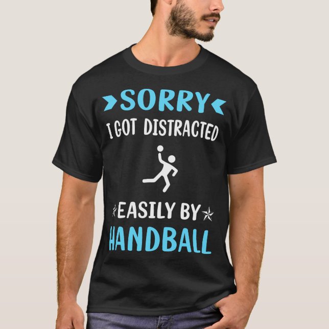 Distraherad handboll t shirt (Framsida)