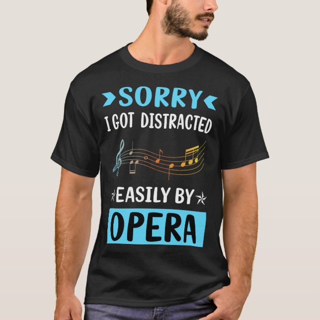 Distraherad opera t shirt (Framsida)
