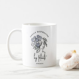 Distraherad Personlig för Blommigt av avloppsrenin Kaffemugg