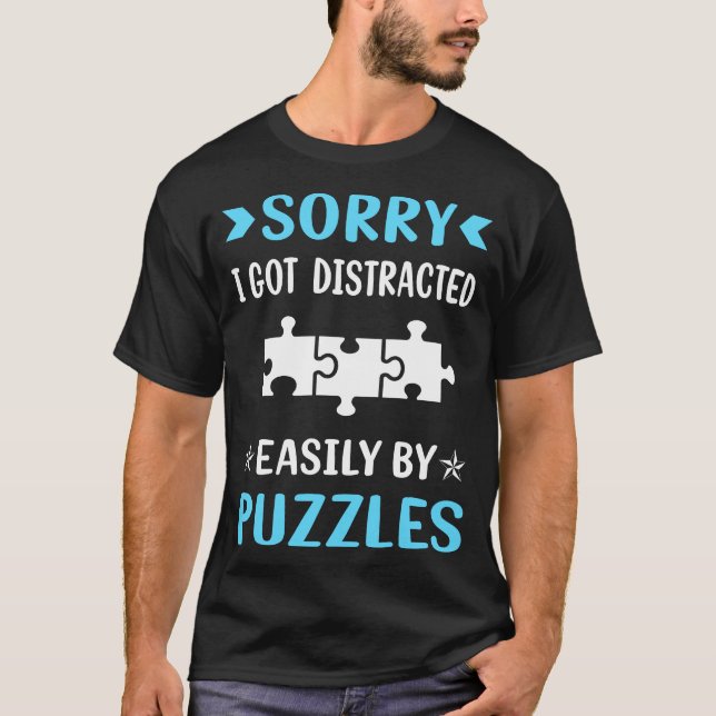 Distraherade Puzzles T Shirt (Framsida)