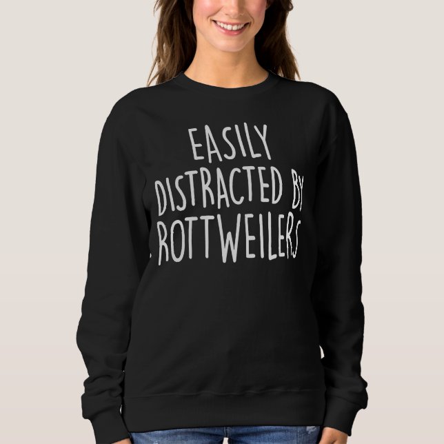 Distraherat av rottweilers t shirt (Framsida)