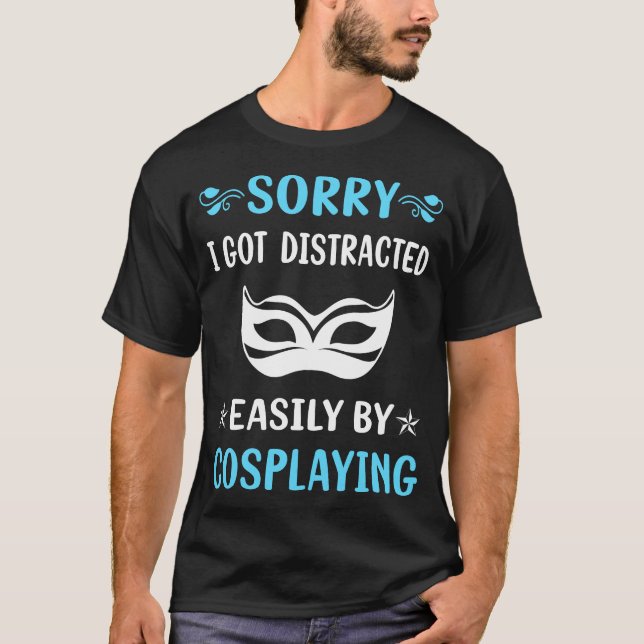 Distraherat Cosplay Cosplay Cosplayer T Shirt (Framsida)