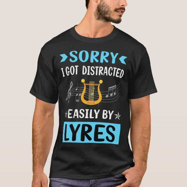 Distrated Lyre T Shirt (Framsida)