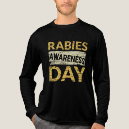 Distreserad text på Rabies Awareness Day T Shirt