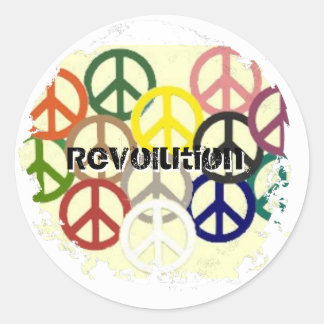 Distress 2 Round Stickers Runt Klistermärke