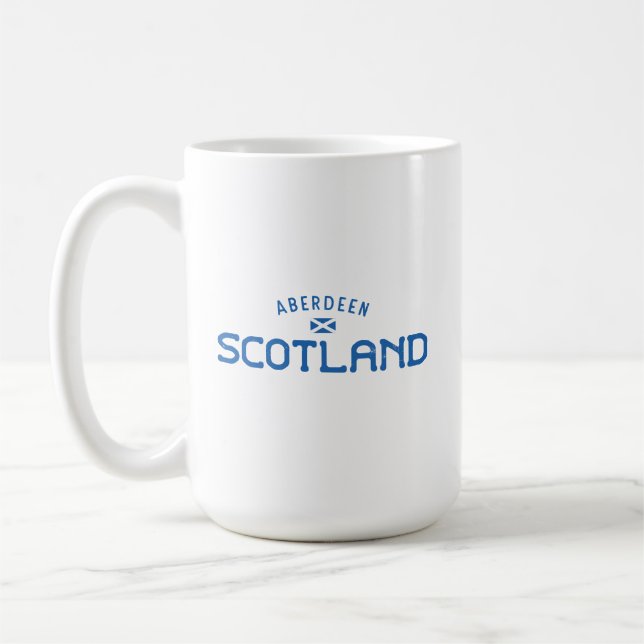 Distress Aberdeen Scotland Kaffemugg (Vänster)
