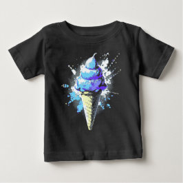 Distress Abstrakt Ice Cream Splatter T Shirt