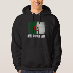 Distress Algeriet Flagga Best Poppie All Family Hoodie