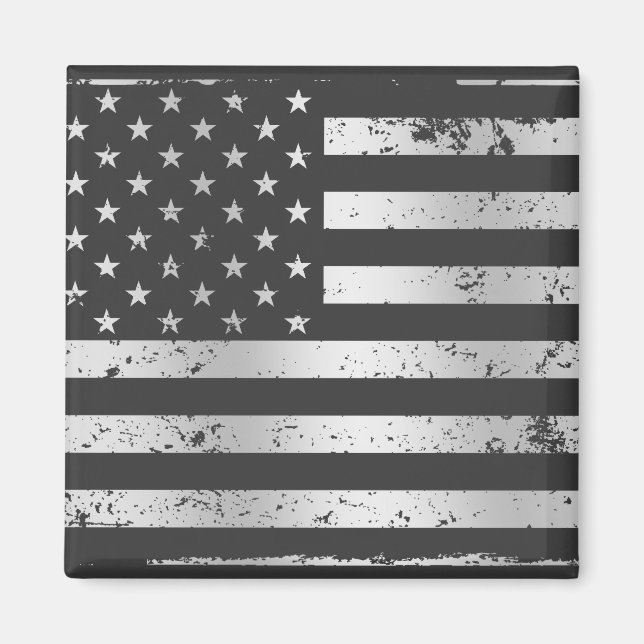 Distress American Flagga II Magnet (Framsidan)