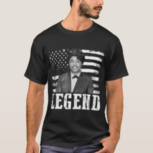 Distress American Flagga Little Richard Singer T Shirt