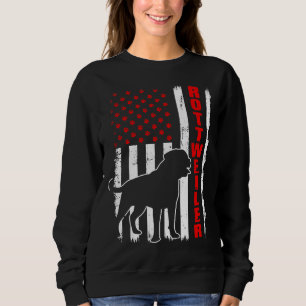 Distress American Flagga Rottweiler Hund älskare T Shirt