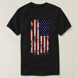 Distress American Flagga T Shirt