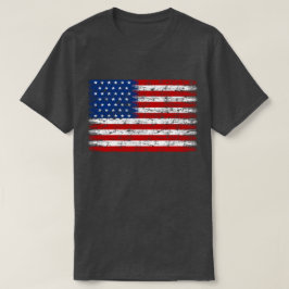 Distress American Flagga T Shirt
