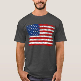 Distress American Flagga T Shirt