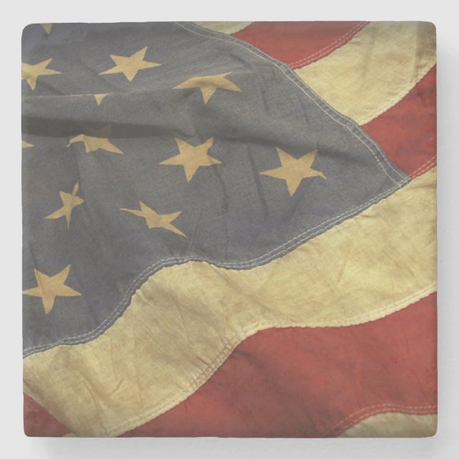 Distress American Flagga Underlägg Sten (Framsidan)