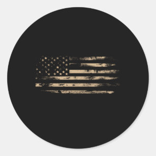 Distress American Flagga USA flagga Runt Klistermärke