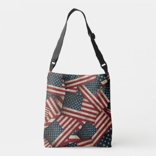 Distress American Flaggor Axelväska