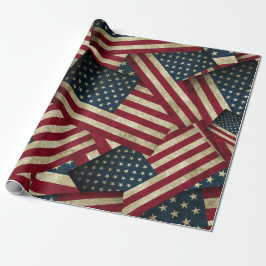 Distress American Flaggor Presentpapper