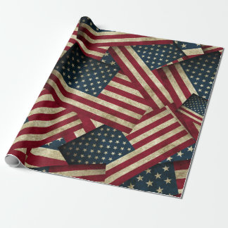 Distress American Flaggor Presentpapper