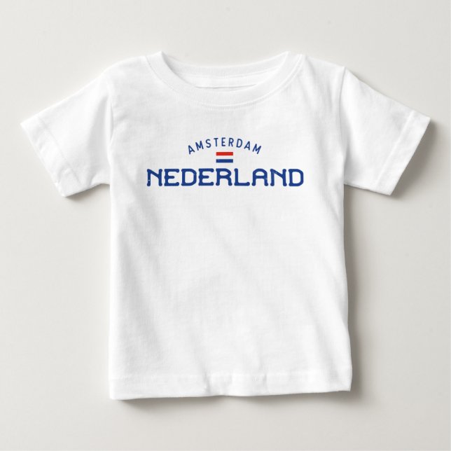 Distress Amsterdam Nederland (Nederländerna) T Shirt (Framsida)