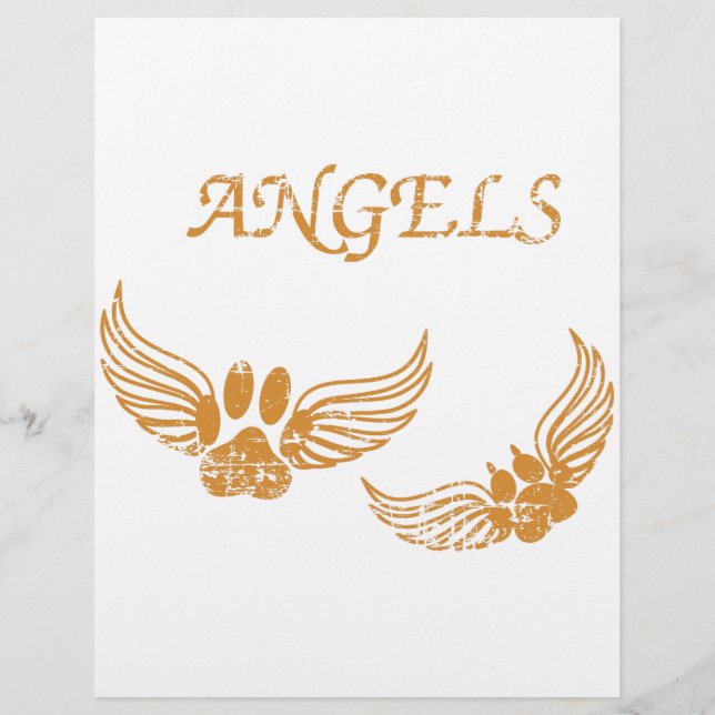 Distress Angel Pet Tass (Framsida)