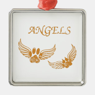 Distress Angel Pet Tass Julgransprydnad Metall