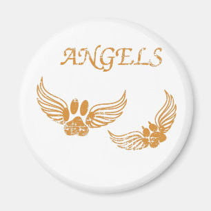 Distress Angel Pet Tass Magnet
