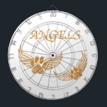 Distress Angel Pet Tass Piltavla<br><div class="desc">Tass av en hund och en katt med vingar som änglar. Designen har en nedtryckt effekt som tillämpas på bilden. En idé till folk som kärlek sina husdjur.</div>