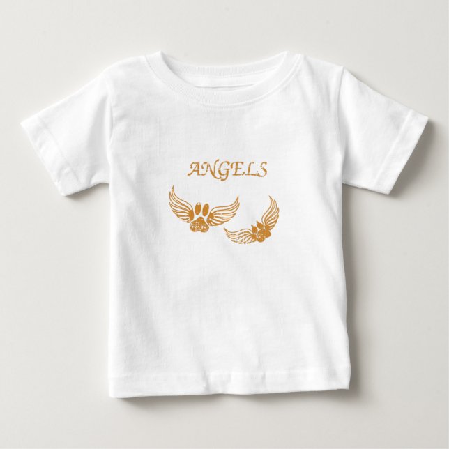 Distress Angel Pet Tass T-shirt (Framsida)