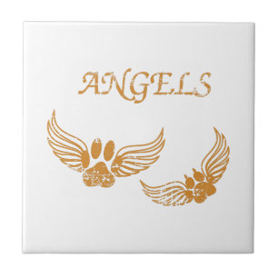 Distress Angel Pet Tassar Kakelplatta
