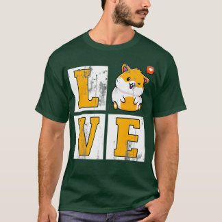 Distress Animal Rodent Älskare Hamster T Shirt