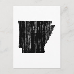 Distress Arkansas State Outline Vykort