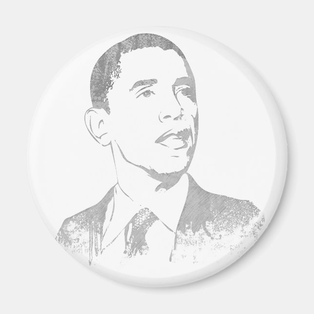 Distress Barack Obama Magnets Magnet (Framsidan)