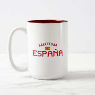 Distress Barcelona Spain (España) Två-Tonad Mugg