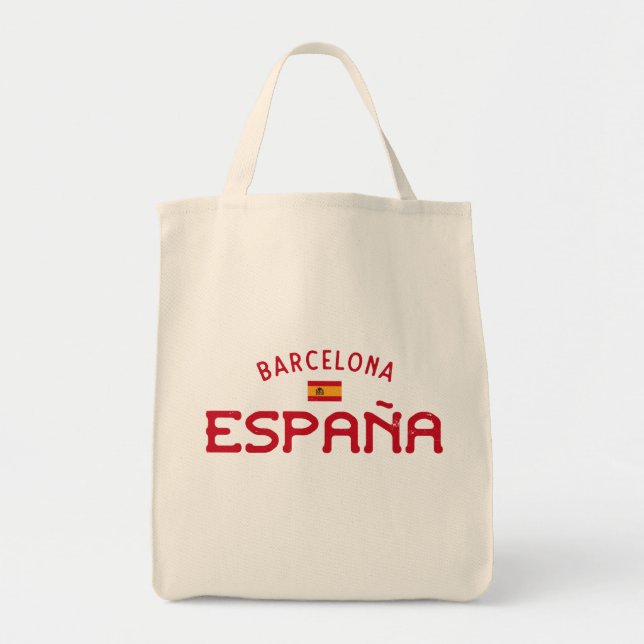 Distress Barcelona Spain (España) Tygkasse (Framsidan)