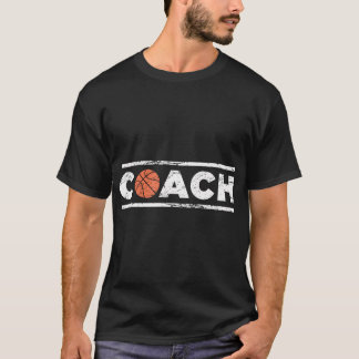 Distress Basketball Coach T Shirt