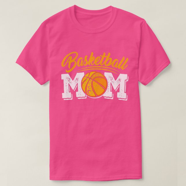 Distress Basketball Mamma, Mamma Women Mamma T Shirt (Design framsida)